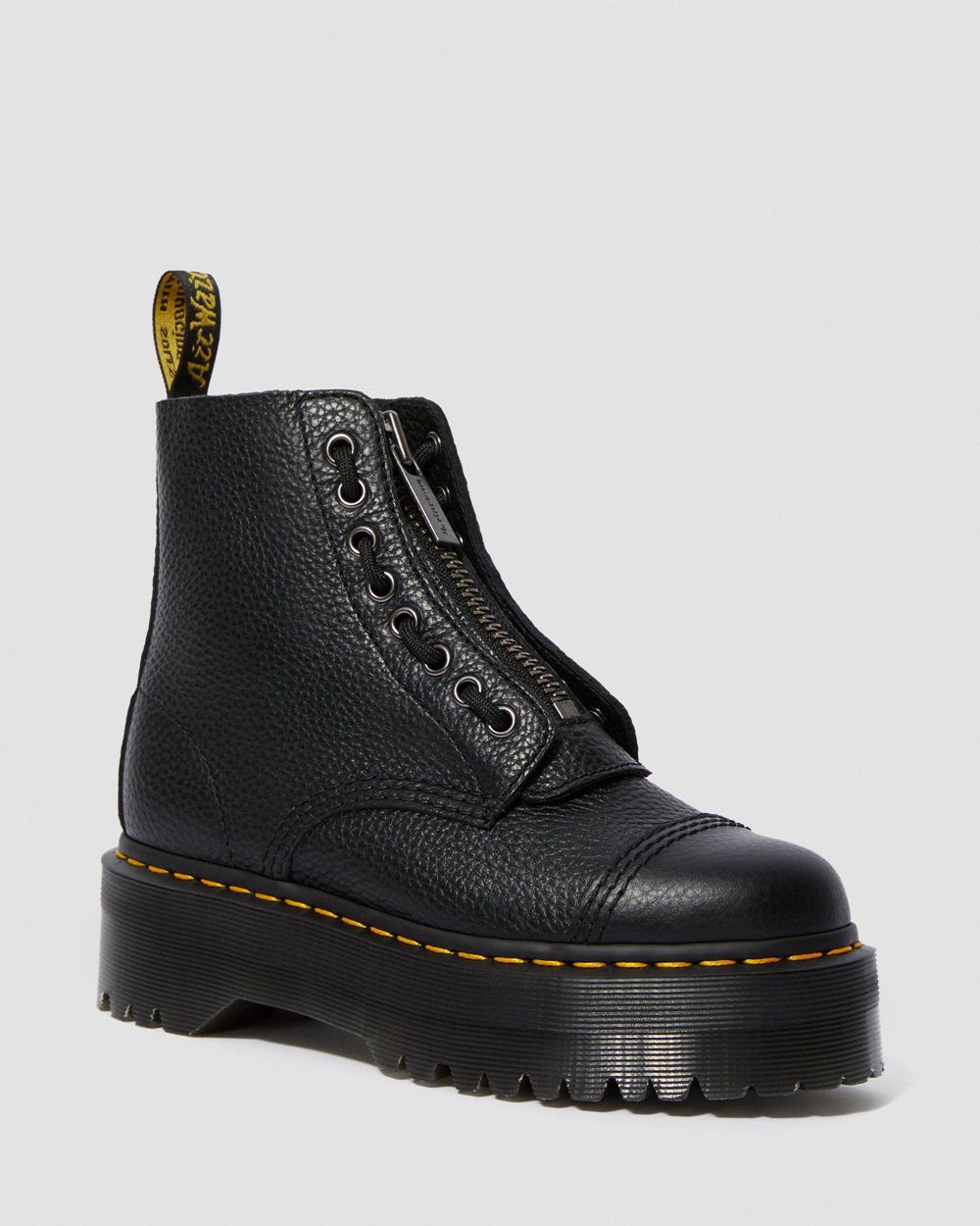 Dr Martens Sinclair Kožené Topánky Na Platforme Damske ( Čierne ) SK 361-GUXRDA